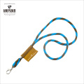 Customized Plastic Zipper Lanyard with PVC Puller